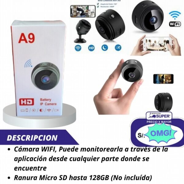 Mini camara wifi HD A9