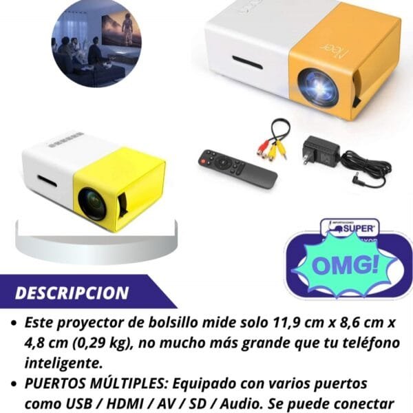 Mini proyector QS - YG 300